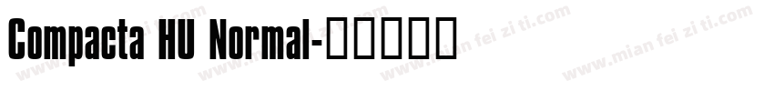 Compacta HU Normal字体转换